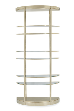   Half-Moon Gold Shelving Unit | Oroa.com