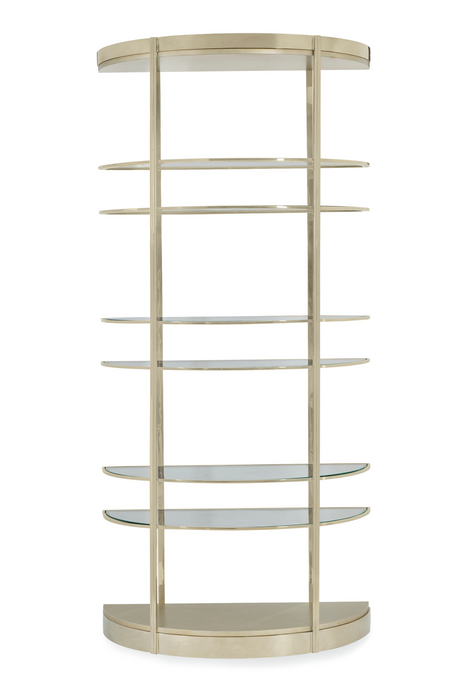   Half-Moon Gold Shelving Unit | Oroa.com