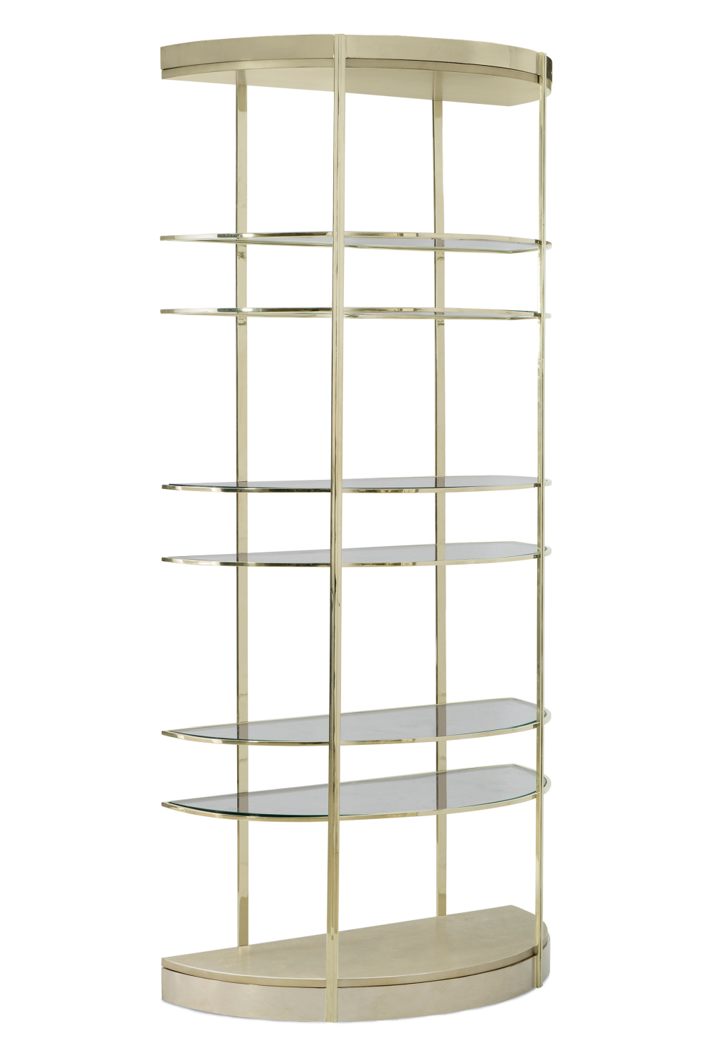   Half-Moon Gold Shelving Unit | Oroa.com