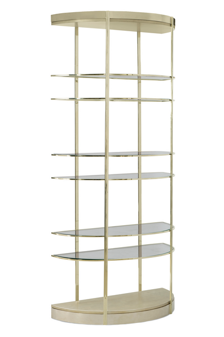   Half-Moon Gold Shelving Unit | Oroa.com