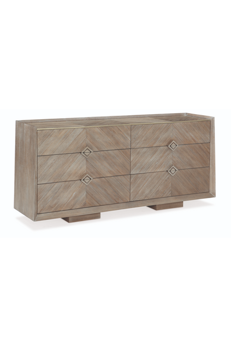   Ash Chevron Dresser | Oroa.com