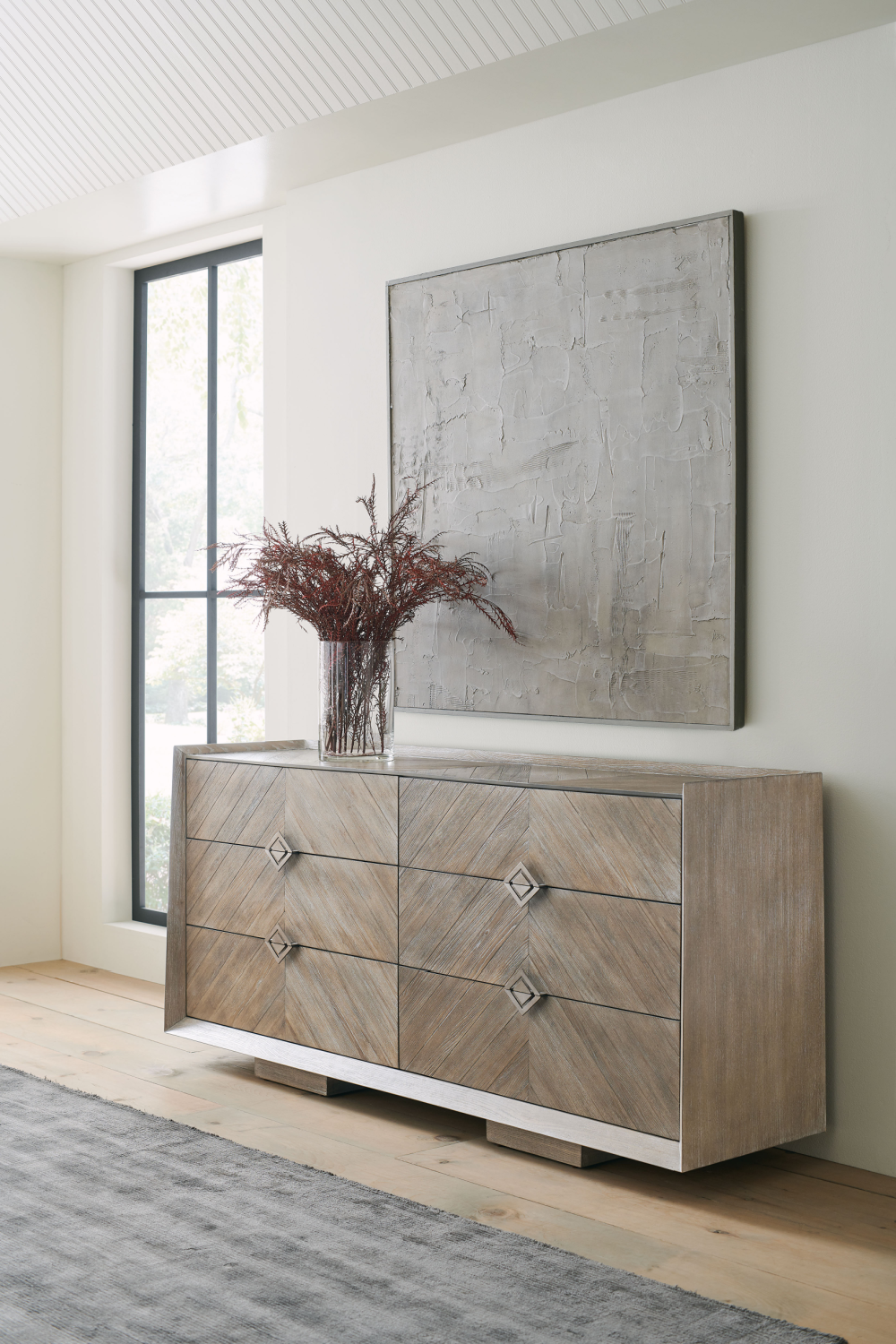   Ash Chevron Dresser | Oroa.com