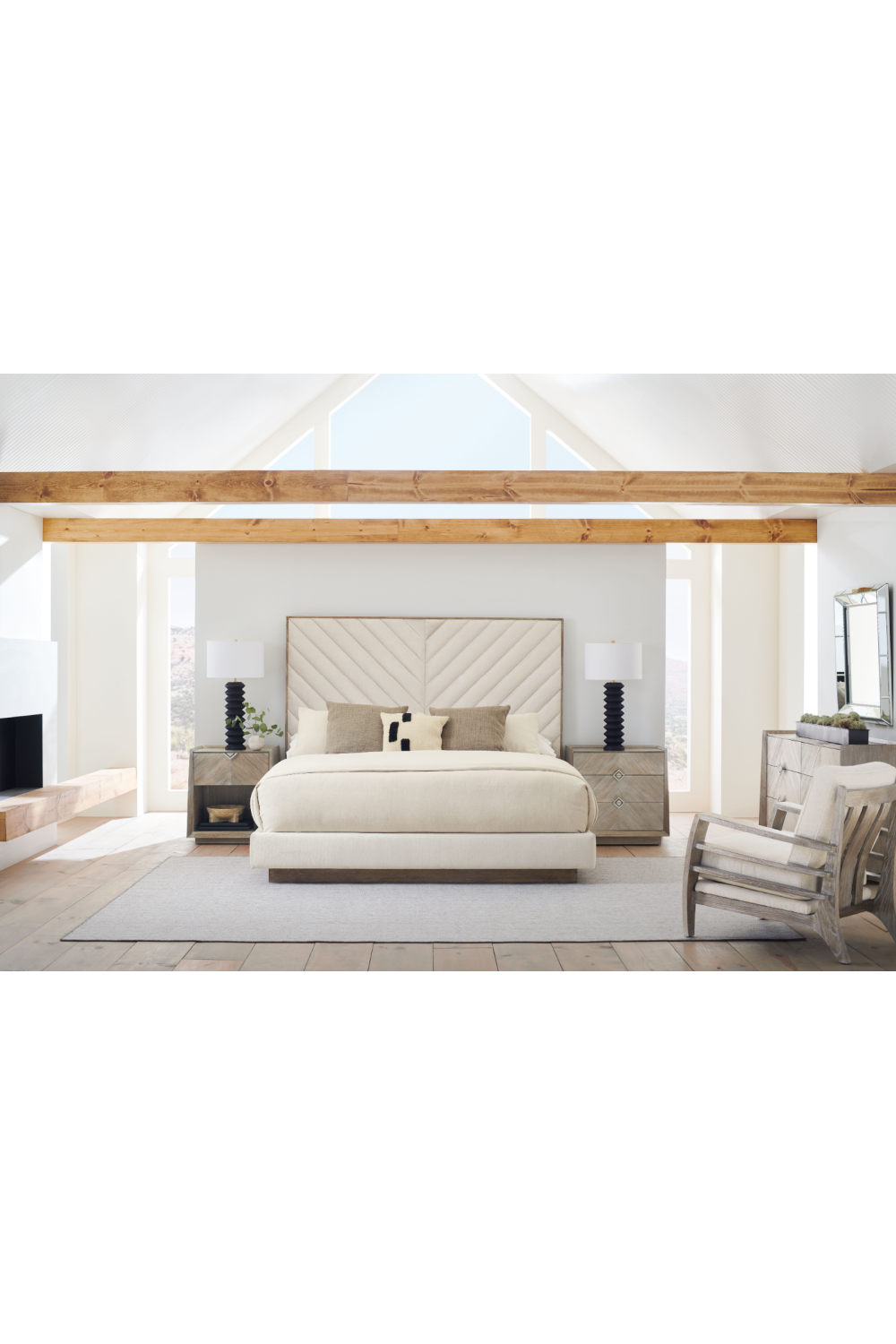   Ash Driftwood Rustic Nightstand | Oroa.com