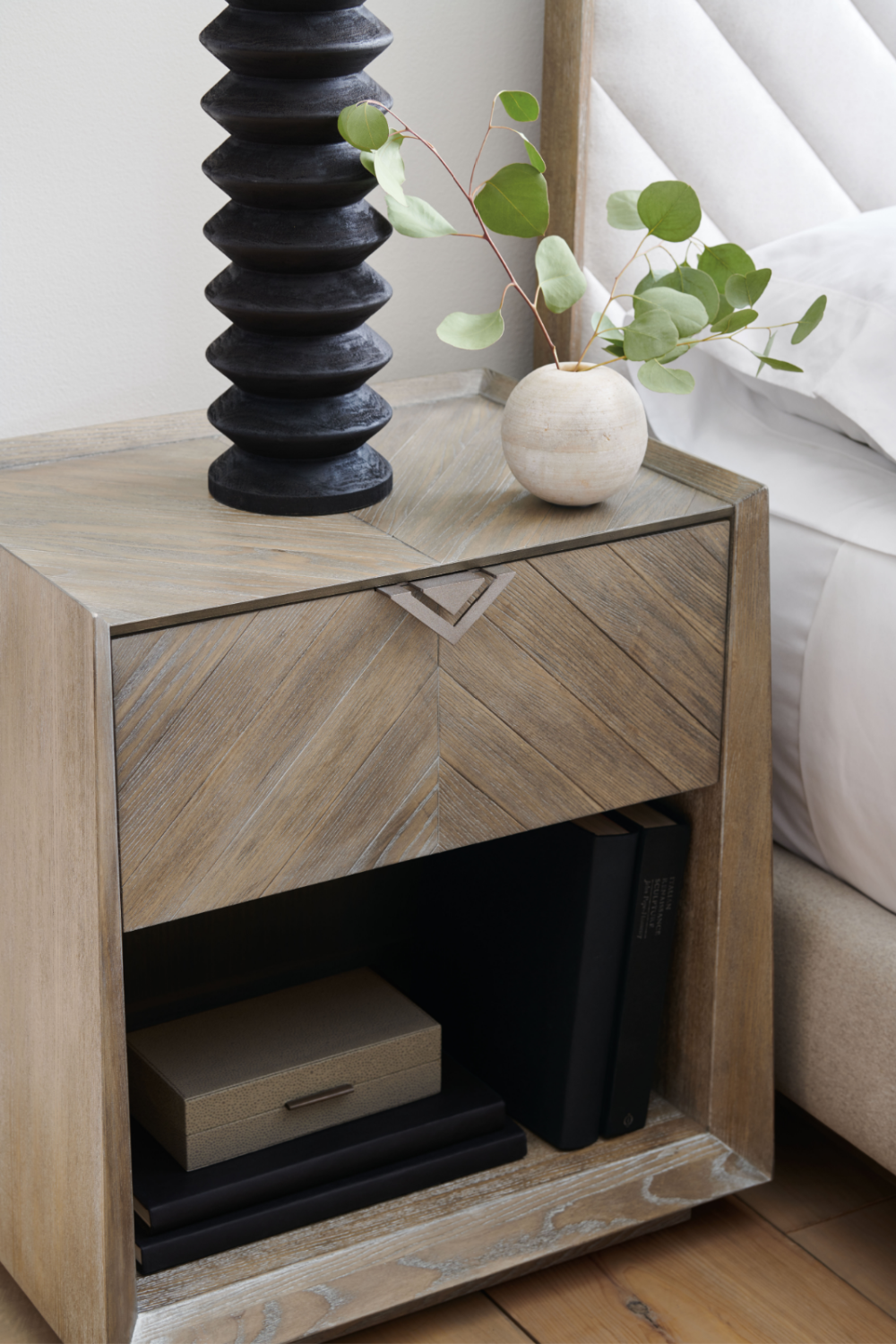   Ash Driftwood Rustic Nightstand | Oroa.com