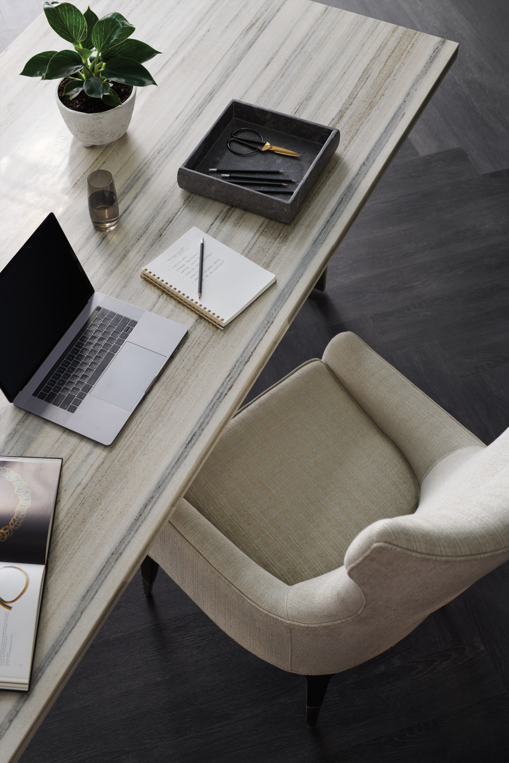   Beige Marble Dining Table | Oroa.com