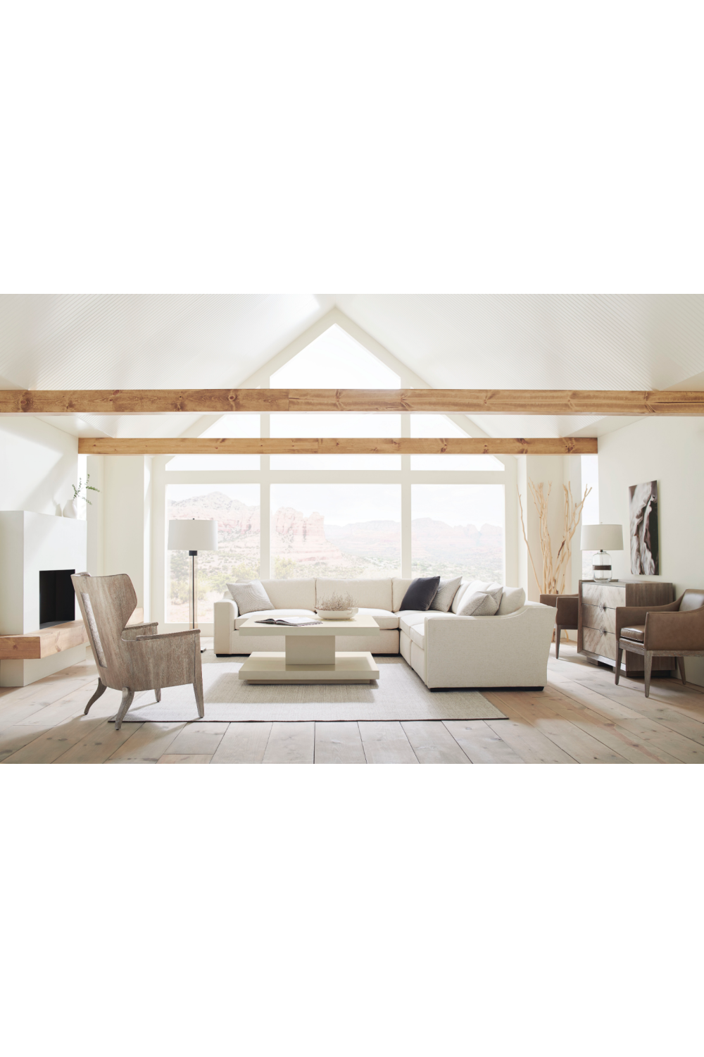   Beige Geometrical Coffee Table | Oroa.com