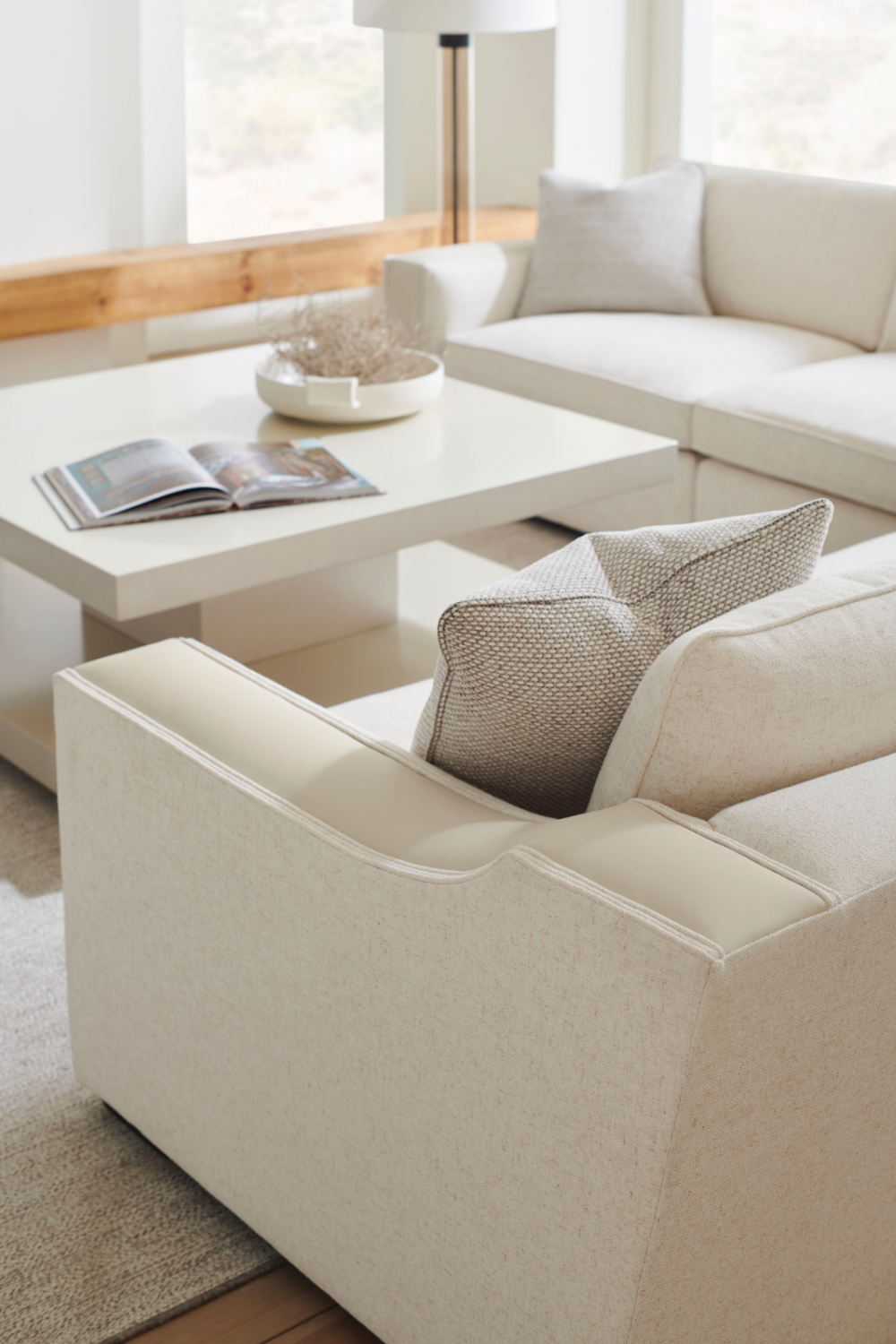   Beige Geometrical Coffee Table | Oroa.com