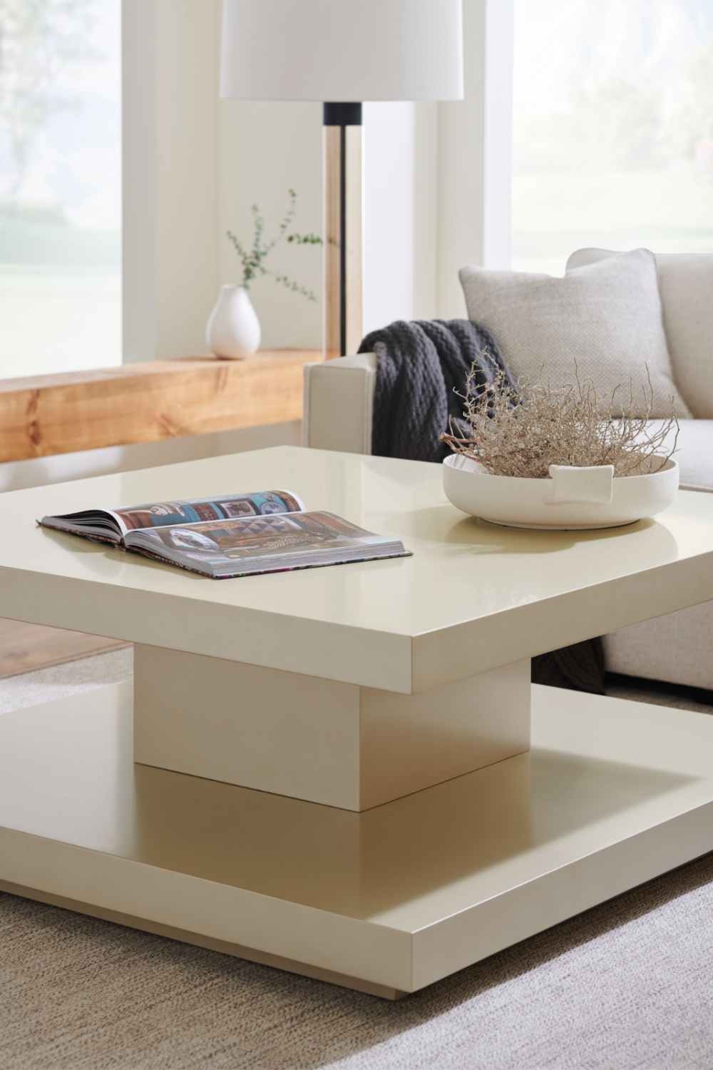   Beige Geometrical Coffee Table | Oroa.com