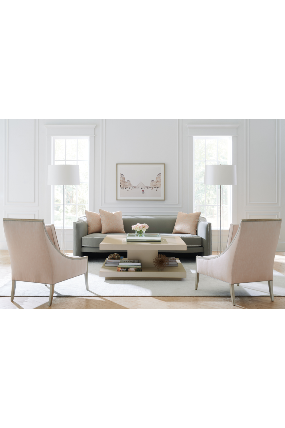   Beige Geometrical Coffee Table | Oroa.com