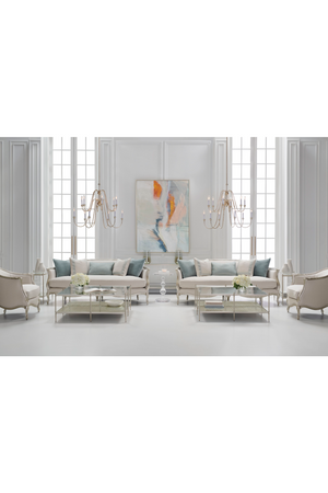   Metal Framed Glass Cocktail Table | Oroa.com