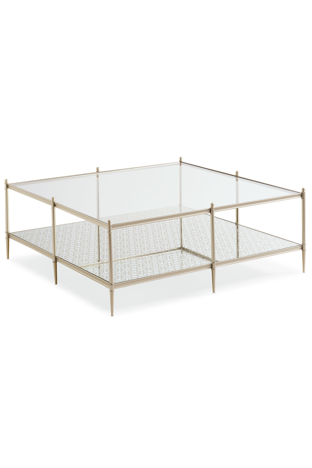   Metal Framed Glass Cocktail Table | Oroa.com