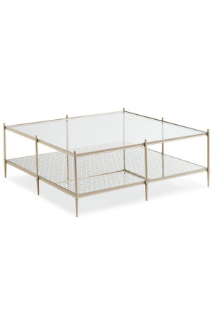   Metal Framed Glass Cocktail Table | Oroa.com