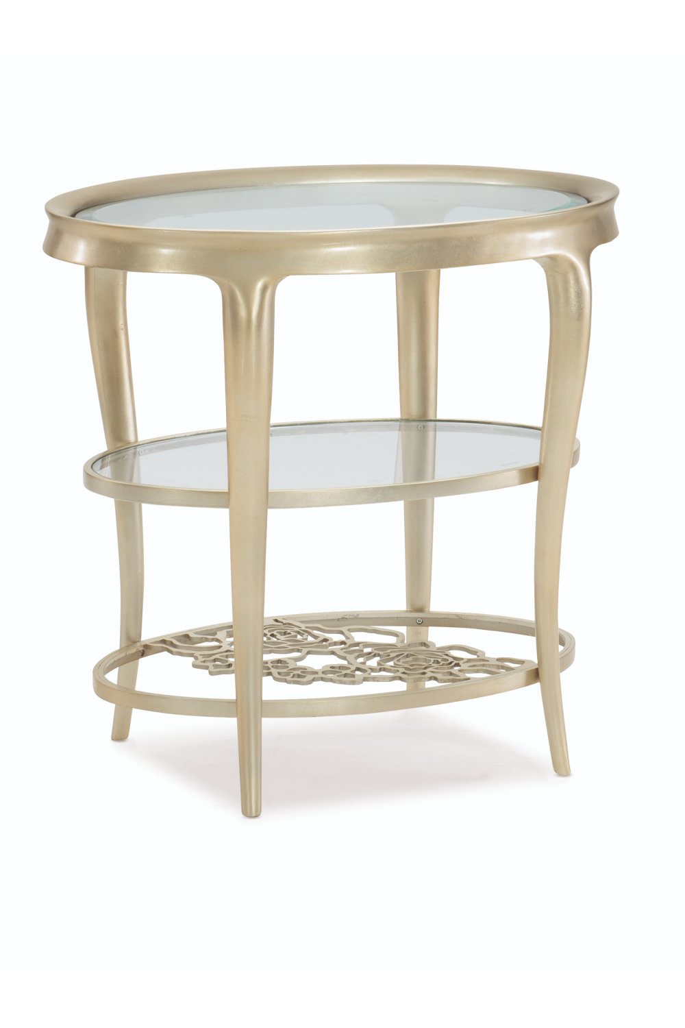   Oval Glass Top Side Table | Oroa.com