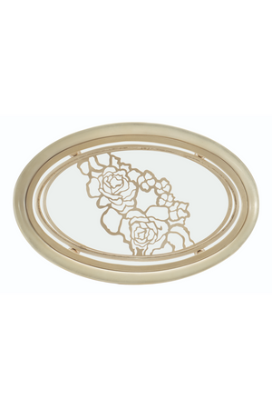   Oval Glass Top Side Table | Oroa.com