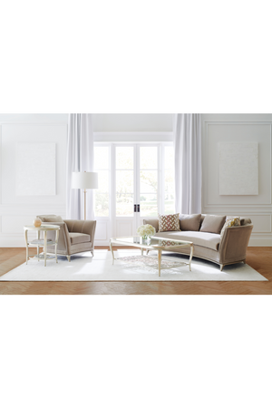   Oval Glass Top Side Table | Oroa.com