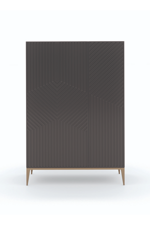   Dark Brown Graphic Cabinet | Oroa.com