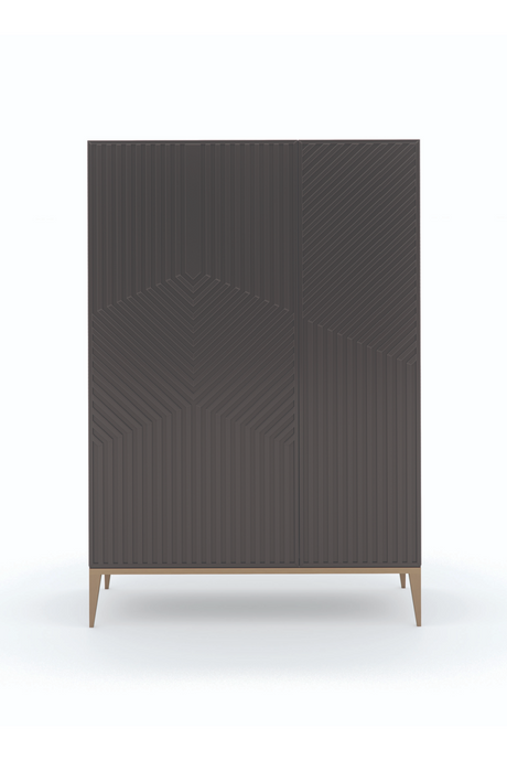   Dark Brown Graphic Cabinet | Oroa.com