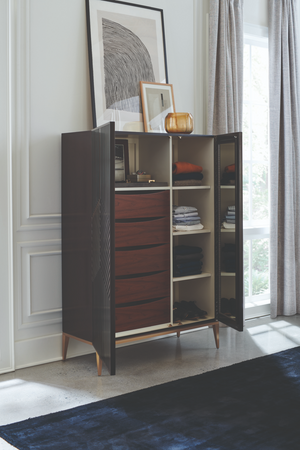   Dark Brown Graphic Cabinet | Oroa.com