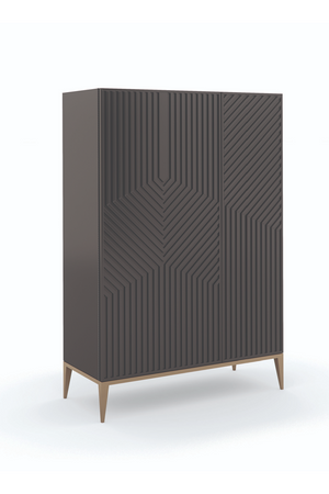   Dark Brown Graphic Cabinet | Oroa.com