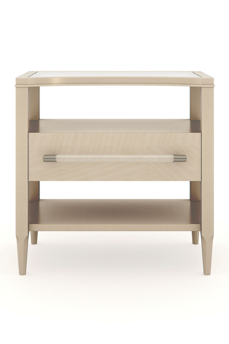   Crescent-Shaped Top Nightstand | Oroa.com