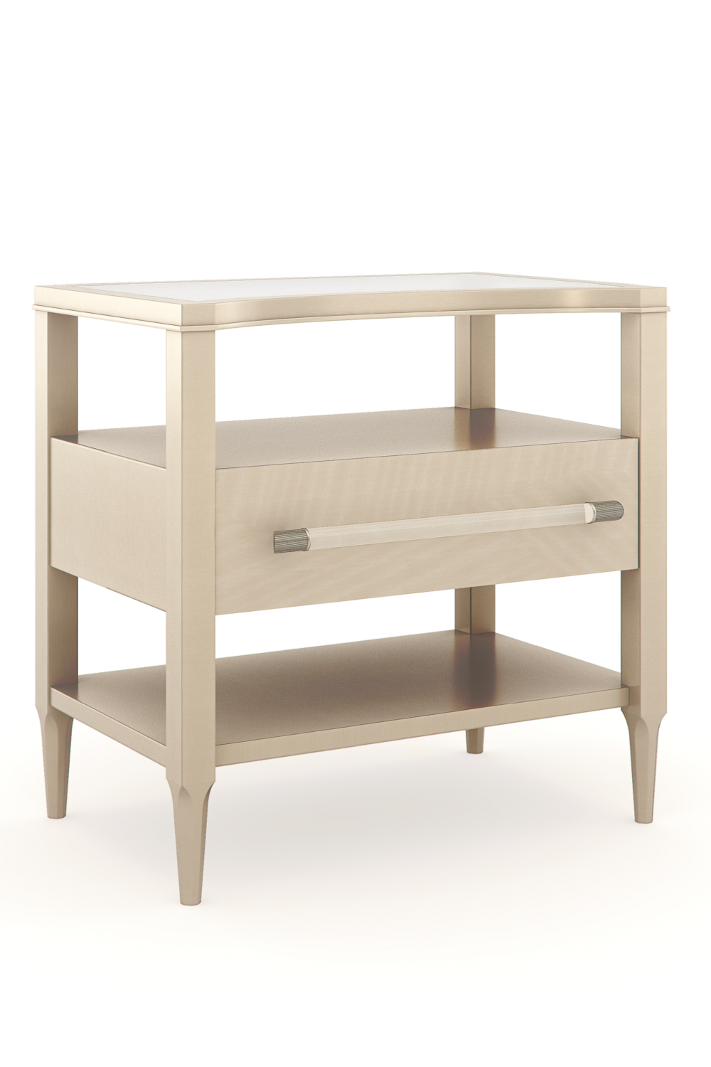   Crescent-Shaped Top Nightstand | Oroa.com