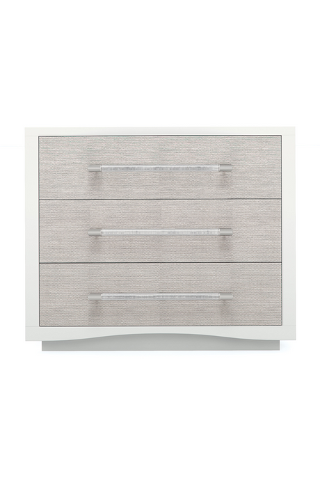   White 3-Drawer Nightstand | Oroa.com