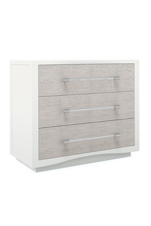   White 3-Drawer Nightstand | Oroa.com