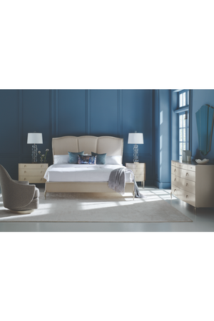   Cream Modern Nightstand | Oroa.com