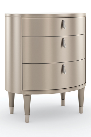   Oval Silver Nightstand | Oroa.com