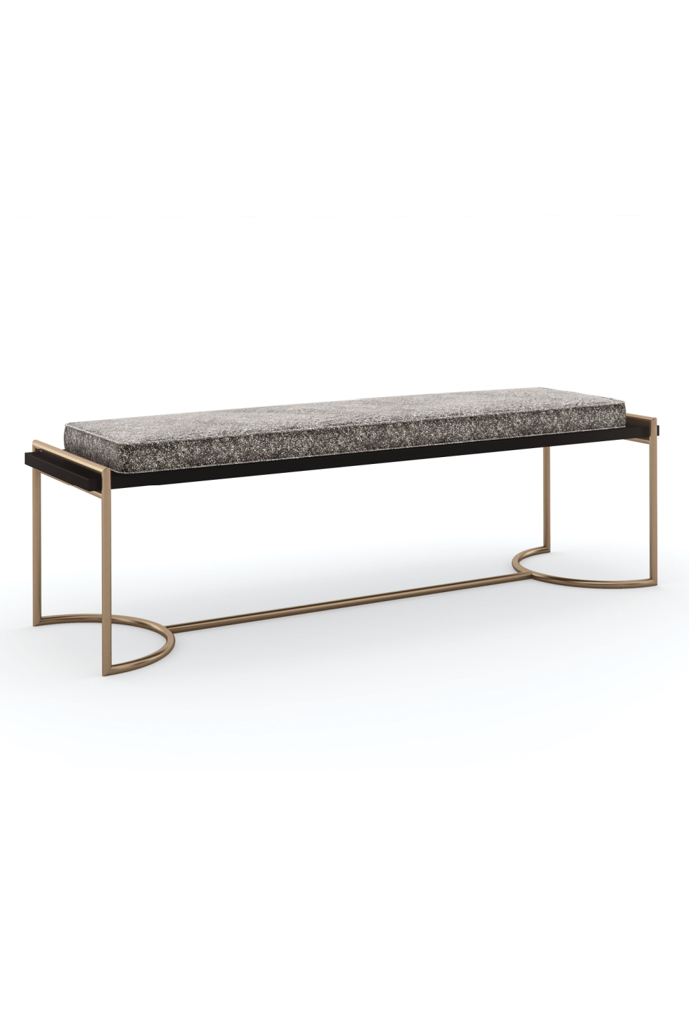   Gray Velvet Bench | Oroa.com