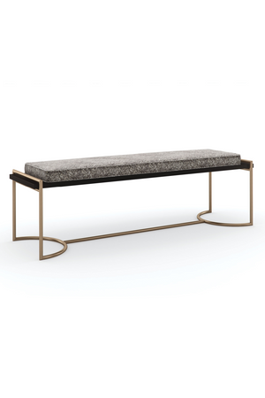   Gray Velvet Bench | Oroa.com