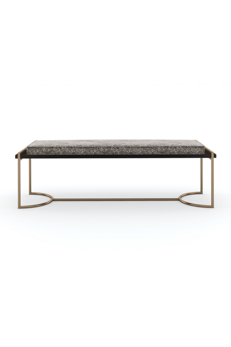   Gray Velvet Bench | Oroa.com