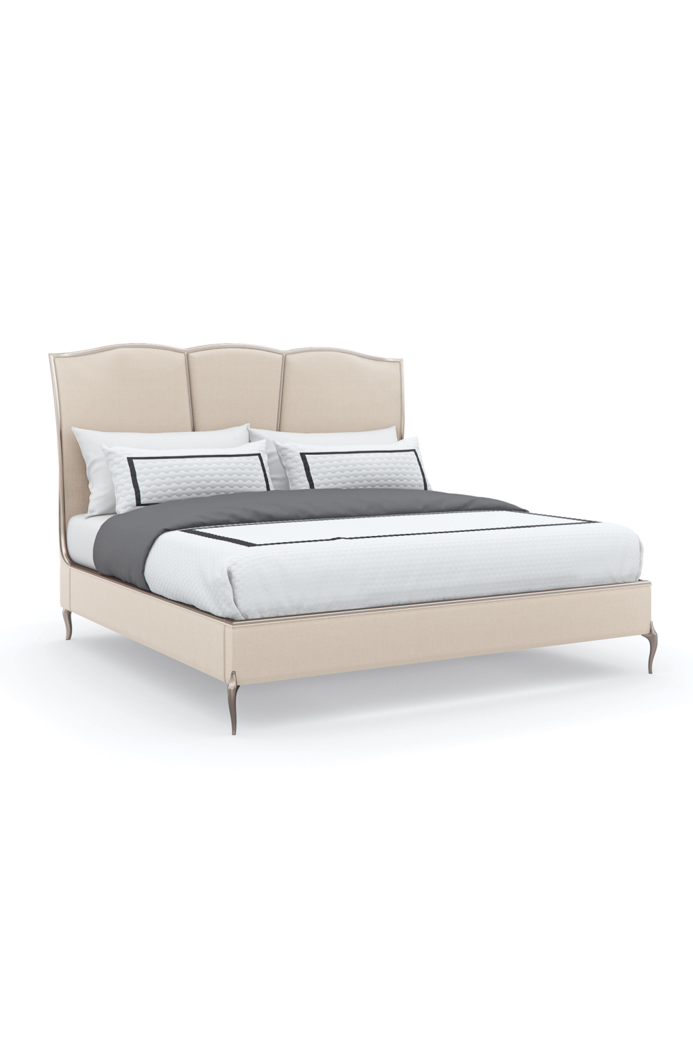   Silver Framed Modern Bed | Oroa.com