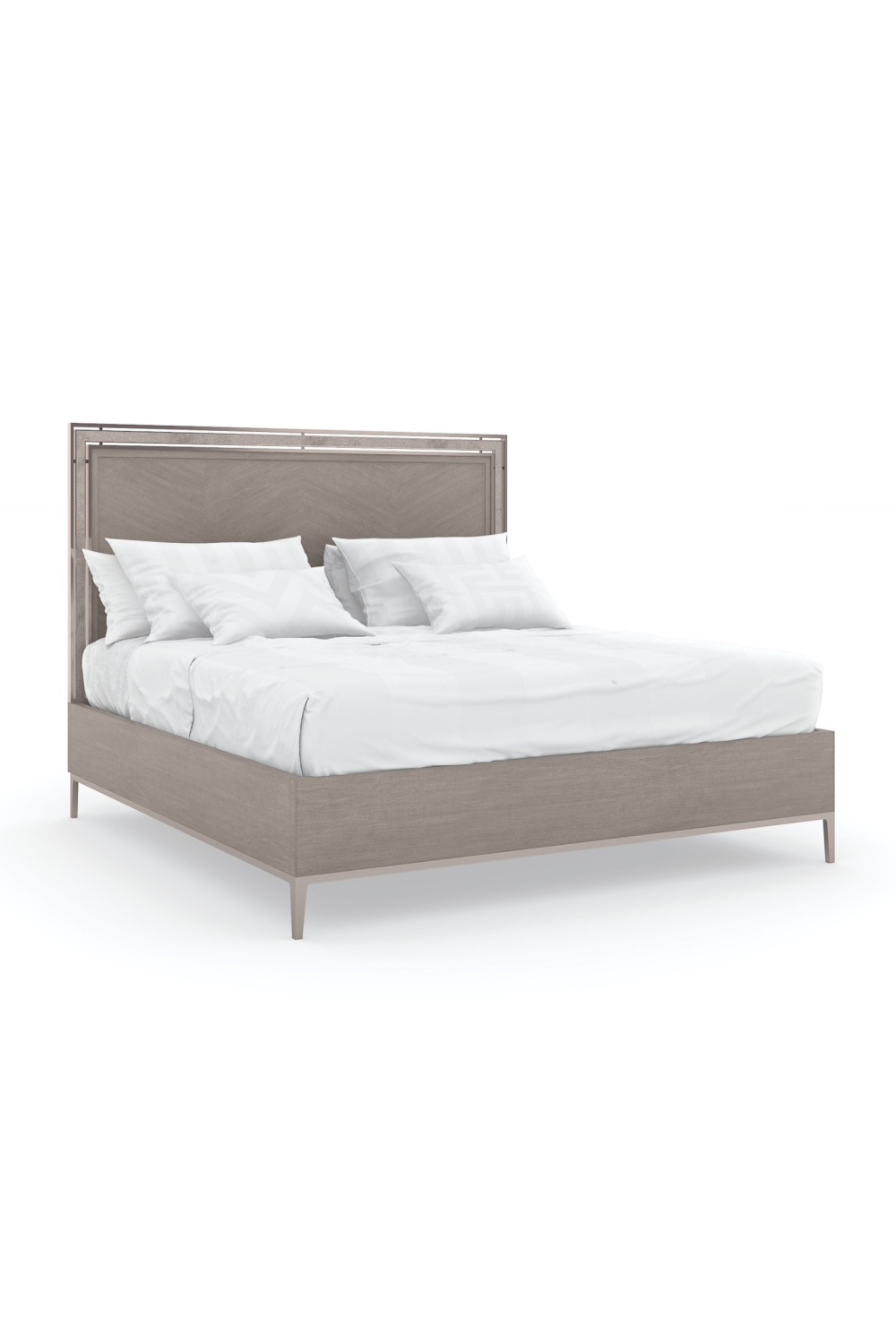   Herringbone Pattern California King Bed | Oroa.com