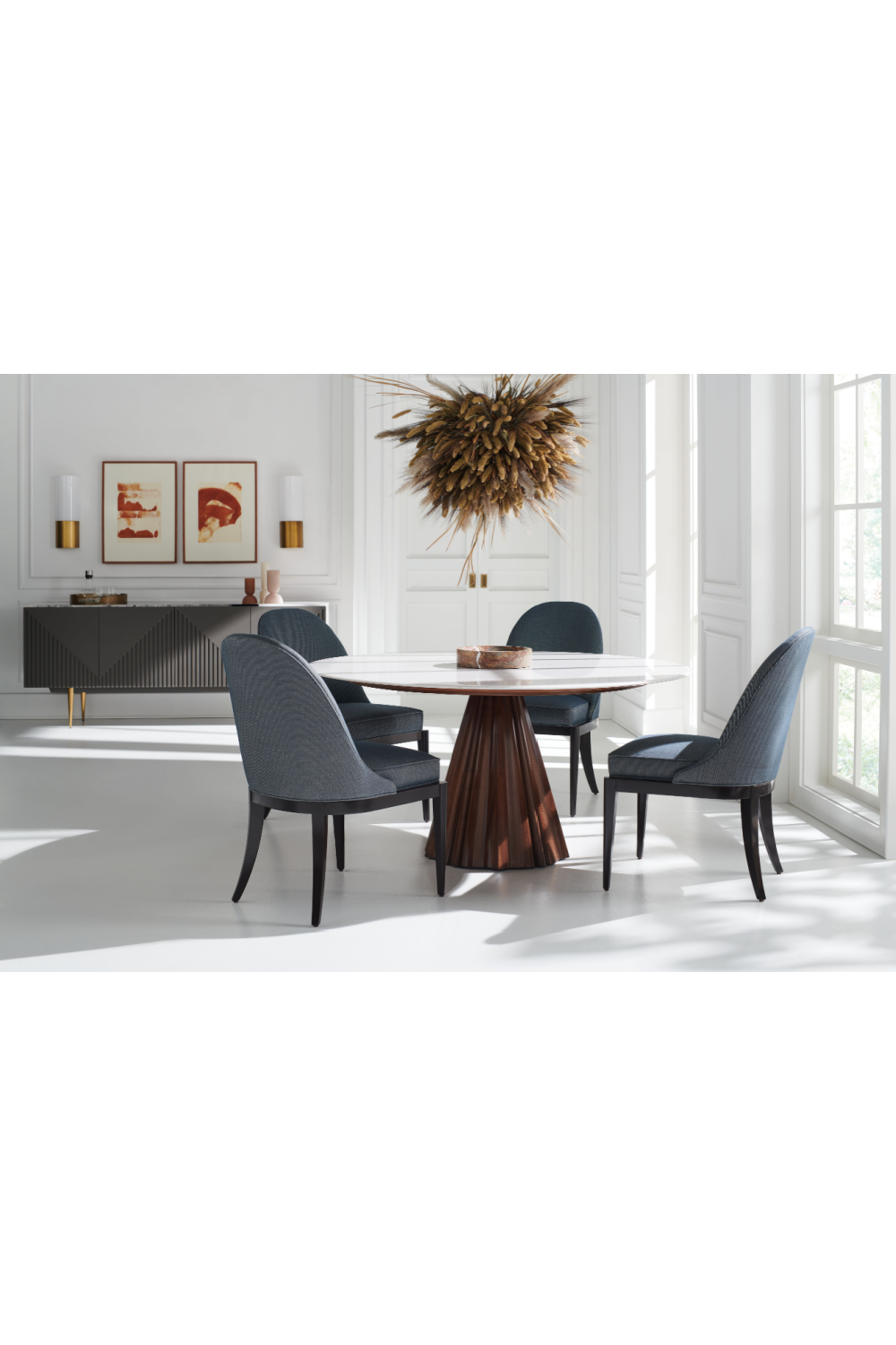   White Marble Dining Table | Oroa.com