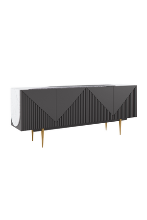   Slatted Modern Sideboard | Oroa.com