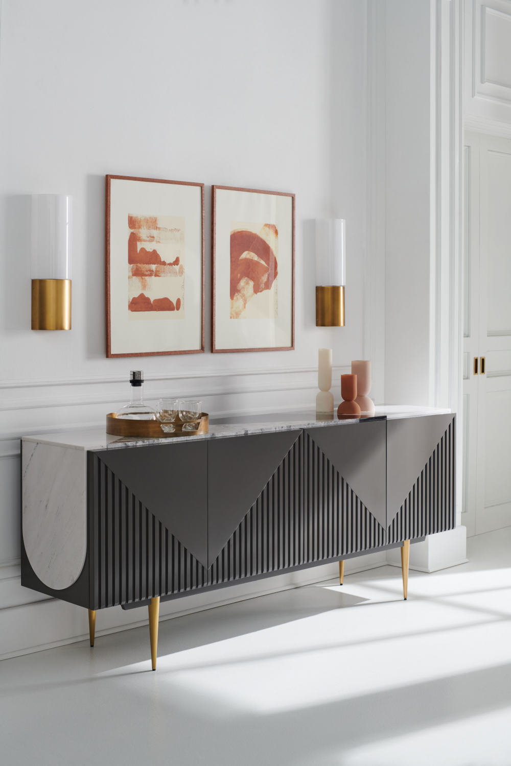   Slatted Modern Sideboard | Oroa.com