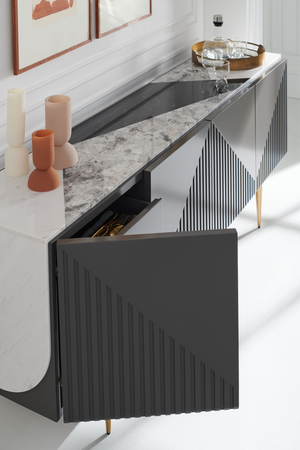   Slatted Modern Sideboard | Oroa.com