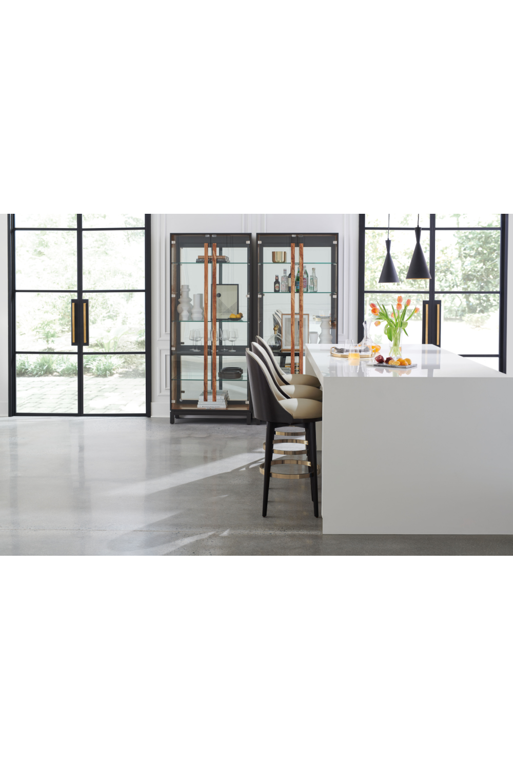   Vegan Leather Bar Stool | Oroa.com