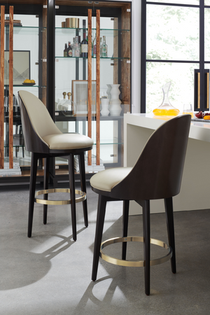   Vegan Leather Bar Stool | Oroa.com