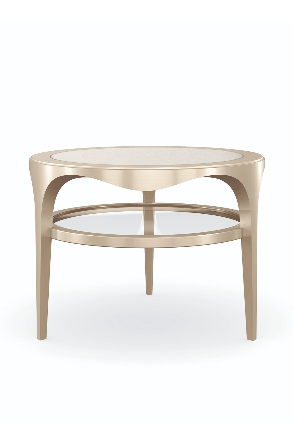   Round Metallic Accent Table | Oroa.com