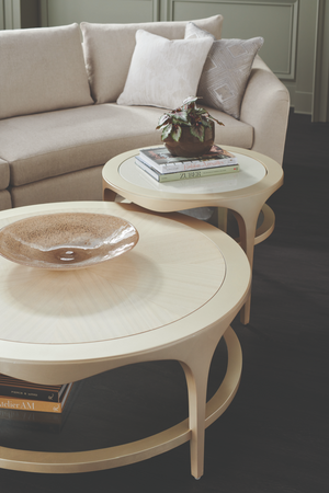   Round Metallic Accent Table | Oroa.com