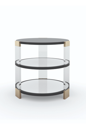   Round Mirrored Side Table | Oroa.com