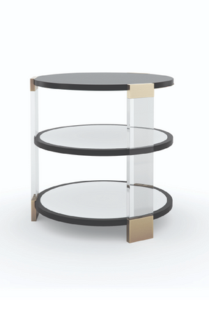   Round Mirrored Side Table | Oroa.com