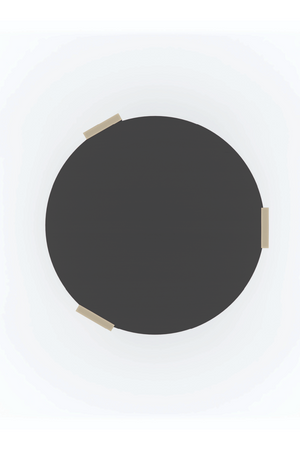   Round Mirrored Side Table | Oroa.com