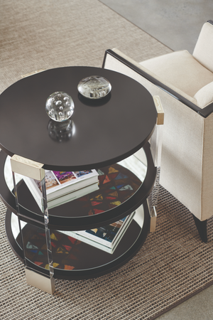   Round Mirrored Side Table | Oroa.com