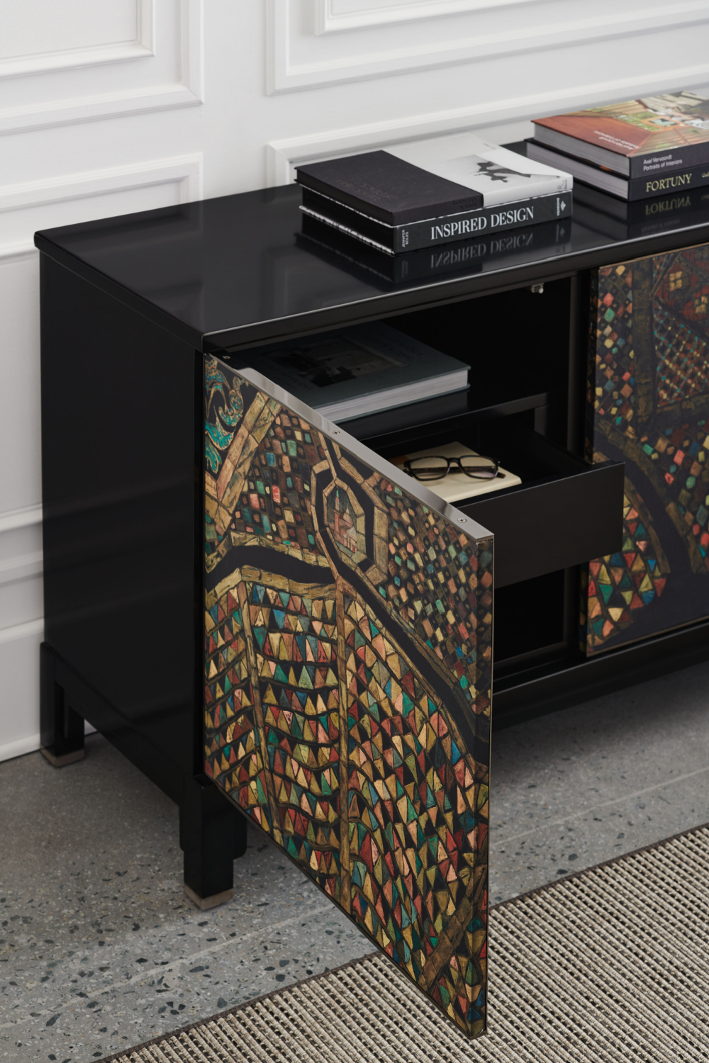   Art Printed Wooden Sideboard | Oroa.com
