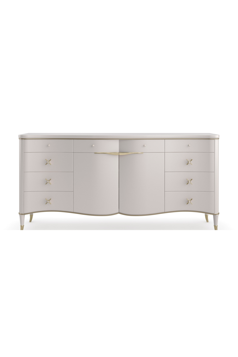   Cream Curved Dresser | Oroa.com