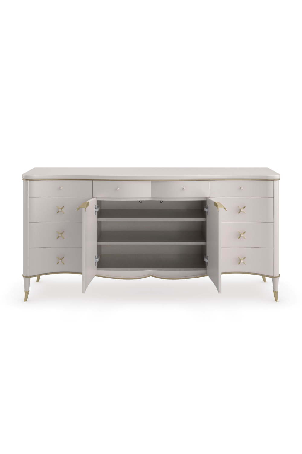  Cream Curved Dresser | Oroa.com