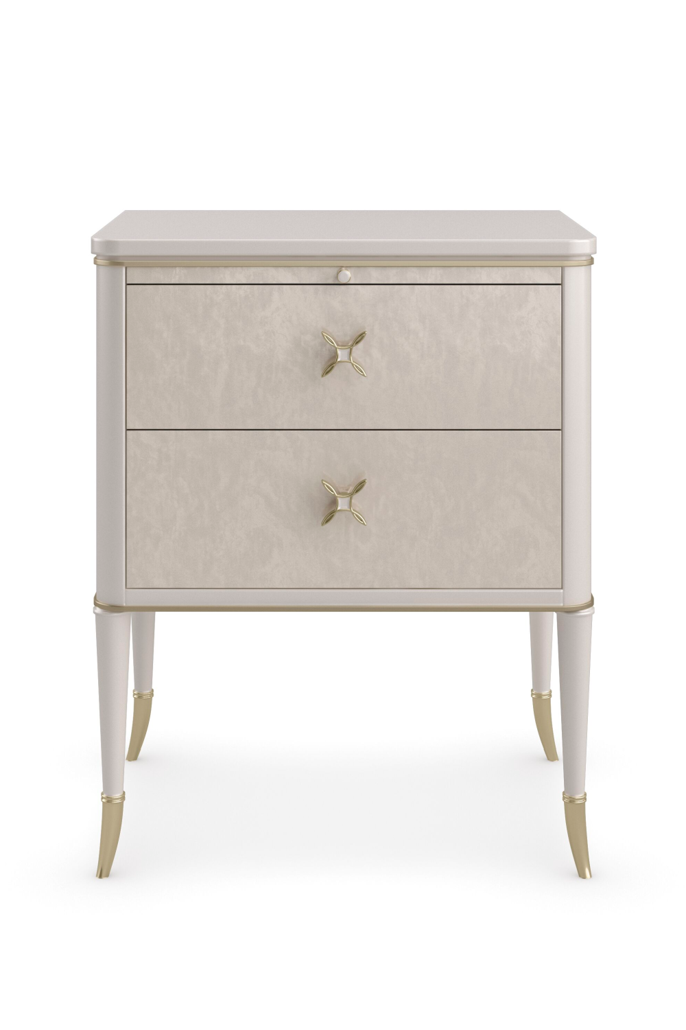   Modern Cream Nightstand | Oroa.com